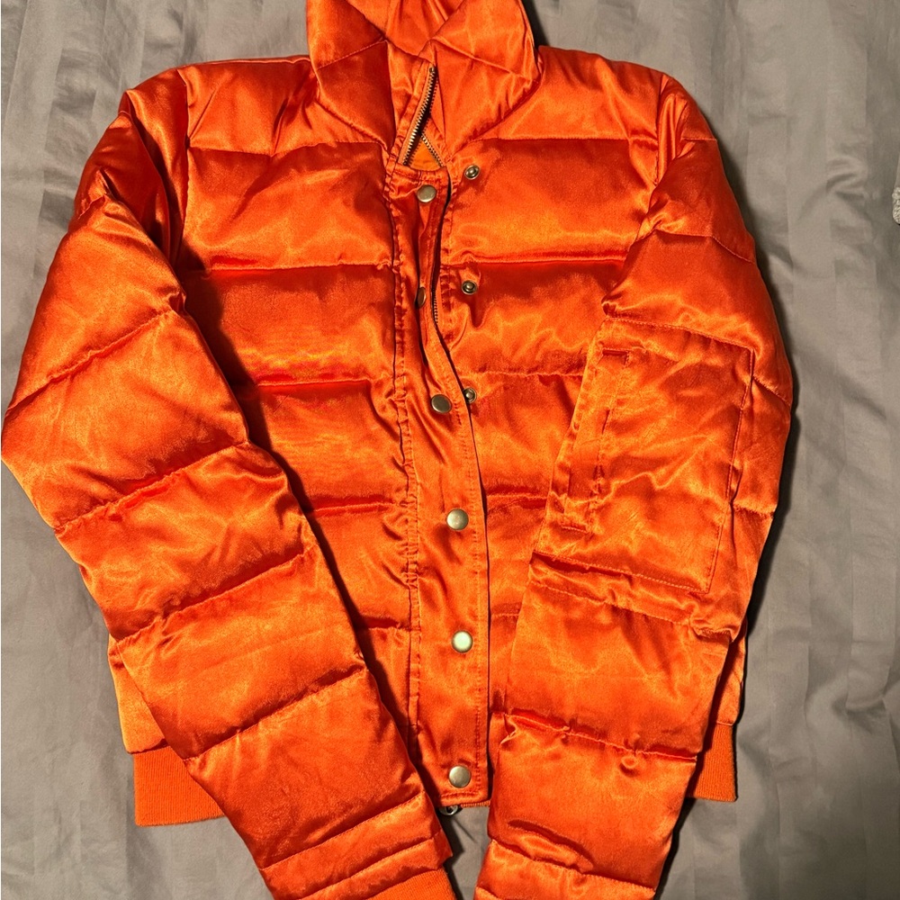 Juicy Couture Orange Bomber Jacket